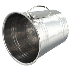 Stainless Steel Ice Bucket Ice Chiller Cooler With Handle Ice Cube Container Portable For Wine Champagne Beer Party Bar Tools