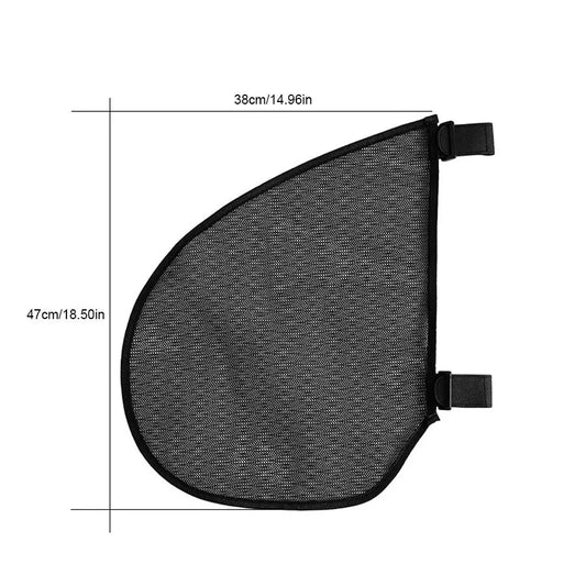 Baby Stroller Side Mesh Bag Large Capacity Toddler Toy Diaper Feeding Bottle Storage Bag Baby Stroller Hanging Black Mesh Bags