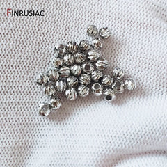 18K Gold Plated Brass Spacer Beads For Jewelry Making Materials,Separators For Beads, Striped Cut Flower Beads For Needlework