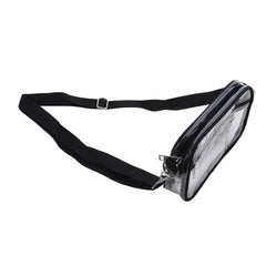 Women Clear Shoulder Bag Solid Color Transparent Purse Female Simple Crossbody Bags With Front Pocket Casual Handbag For Ladies