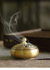 Incense Burner Set Brass Incense Fragrance Making Kit Incense Sealing Mold Incense Holder for Yoga Meditation Home Fragrance