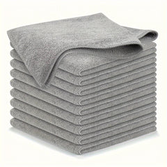 5/10/20Pcs Kitchen Towel, Ultra-Fine Fiber Light Gray Cleaning Cloth Set, Absorbent, Soft and Stain-Removing Cloth