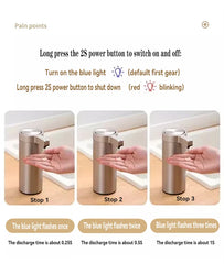 304 Stainless Automatic Liquid Soap Dispensers Steel Kitchen Metal Lotion Bottle Touchless Induction Sensor Bathroom Accessories