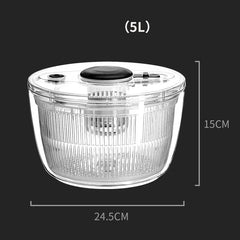 Vegetable Dryer Spinner Lettuce Dryer Vegetable Dehydrator 3L/5L Kitchen Vegetable Dryer Quick Drainage For Fruit Washing And