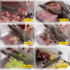 LIJAYO Commercial Manual Frozen Chicken Duck Fish Slicer Bone Cutting Tool Stainless Steel Minced Lamb Bone Meat Cutter