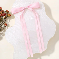 2pcs 2024 New Cute Ribbon Bow Headband Long Tassel Hair Clip Women's Hair Accessories Girls Party Headwear Side Clips Wholesale