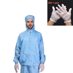 Isolation Split Type Work ClothesUnisex Reusable Anti-Static Safety Clothing With Pockets Dust-Proof Clean Paint Materials