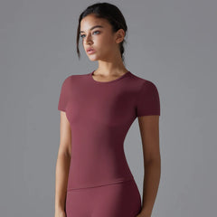 Yoga Vest Training Fitness Top Windproof Running Suit Solid Colour Cycling Fitness Quick Dry Women's Sweatshirt