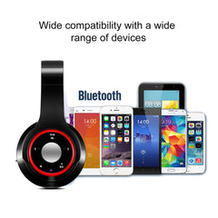 SG-8 Bluetooth 4.0 + EDR Headphones Wireless Over-ear TF Card FM Radio Stereo Music Headset with Mic