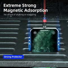 1m 3A Output USB to Micro USB 540 Degree Rotating Magnetic Data Sync Charging Cable