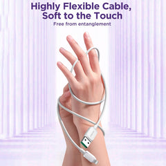 JOYROOM S-AL012A14 Multi-Color Series 2.4A USB to 8 Pin Fast Charging Data Cable, Length:1.2m