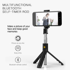 K10 Bluetooth 4.0 Mobile Phone Adjustable Bluetooth Selfie Stick Self-timer Pole Tripod