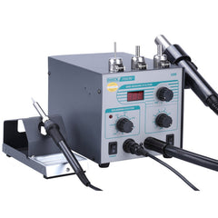 2 in 1 QUICK 706W+ 220V 50W Digital Display Hot Air Gun Anti-static Constant Temperature Lead-free Soldering Iron Desoldering Station, AU Plug, QUICK 706W+