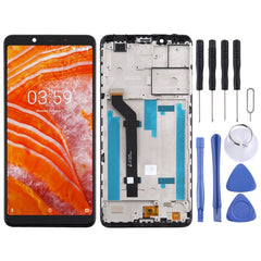 LCD Screen and Digitizer Full Assembly with Frame for Nokia 3.1 Plus TA-1118, For Nokia 3.1 Plus