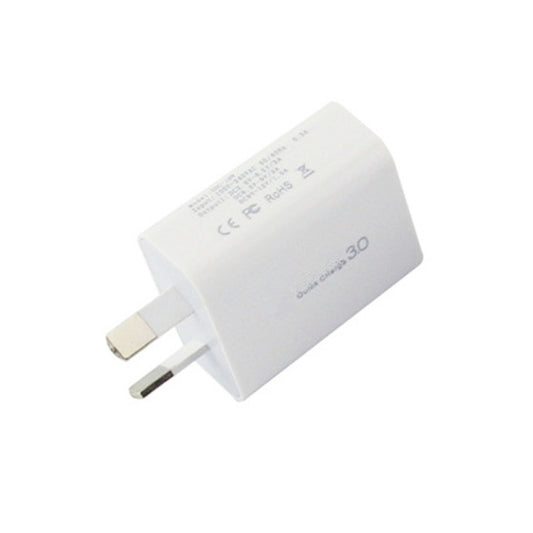 QC 3.0 18W 3A Single USB Interface Charger, AU Plug