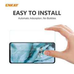 10 PCS ENKAY Hat-Prince 0.26mm 9H 2.5D Curved Edge Tempered Glass Film, For OnePlus Nord, For Galaxy M31s 10 PCS