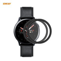 2 PCS ENKAY Hat-Prince 3D Full Screen Soft PC Edge + PMMA HD Screen Protector Film, For Huawei Watch GT 2 42mm, For Samsung Galaxy Active 2 40mm, For Samsung Galaxy Active 2 44mm, For Xiaomi Mi Band 4, For Fitbit Versa 2