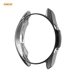 For Samsung Galaxy Watch 3 45mm 2 in 1 ENKAY Hat-Prince Electroplate Soft TPU Case + 0.2mm 9H 2.15D Curved Edge Tempered Glass Film
