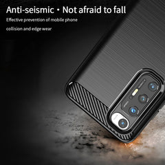 MOFI Gentleness Series Brushed Texture Carbon Fiber Soft TPU Case, For Xiaomi Mi 10S, For?Xiaomi Mi 11, For Xiaomi Mi 11