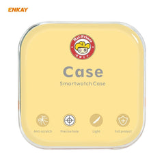 ENKAY Hat-Prince Full Coverage Electroplated PC Case + Tempered Glass Protector for Apple Watch Series 6 / 5 / 4 / SE 44mm