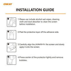 10 PCS ENKAY Hat-Prince Full Glue 0.26mm 9H 2.5D Tempered Glass Full Coverage Film