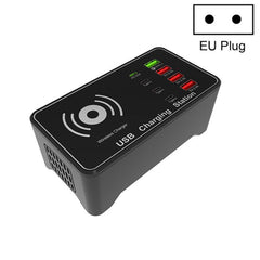 A7 High-power 100W 4 x PD 20W + QC3.0 USB Charger +15W Qi Wireless Charger Multi-port Smart Charger Station, EU Plug, US Plug, AU Plug, UK Plug