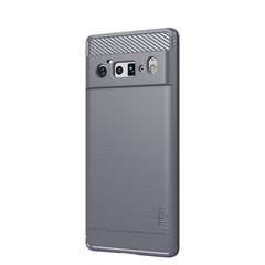 MOFI Gentleness Series Brushed Texture Carbon Fiber Soft TPU Case, For Google Pixel 6 Pro