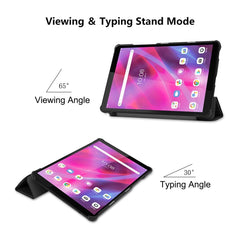 For Lenovo Tab M8 1/2/3 ENKAY Custer Texture Horizontal Flip PU+PC Leather Case with Three-folding Holder, For Lenovo Tab M8 1/2/3