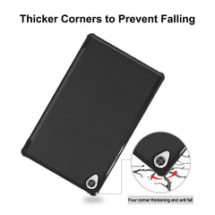 For Lenovo Tab M8 1/2/3 ENKAY Custer Texture Horizontal Flip PU+PC Leather Case with Three-folding Holder, For Lenovo Tab M8 1/2/3