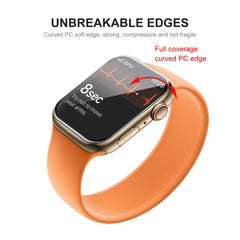 For Apple Watch Series 9 / 8 / 7 41mm ENKAY Hat-Prince 3D Full Coverage Soft PC Edge + PMMA HD Screen Protector Film