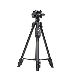 YUNTENG 6208 Aluminum Tripod Mount with Bluetooth Remote Control &  3-Way Head & Phone Clamp