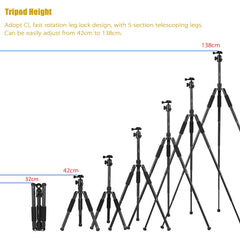 VCT-190 Aluminum Tripod Mount Monopod with Ball Head, VCT-190