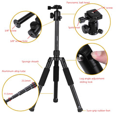 VCT-190 Aluminum Tripod Mount Monopod with Ball Head, VCT-190