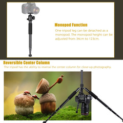 VCT-190 Aluminum Tripod Mount Monopod with Ball Head, VCT-190