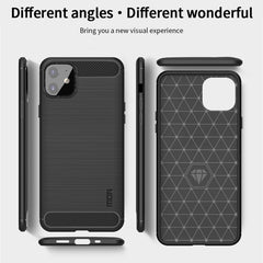 MOF Gentleness Series Brushed Texture Carbon Fiber Soft TPU Case, For iPhone 12 mini, For iPhone 12 / 12 Pro, For iPhone 12 Pro Max, For iPhone?12 / 12 Pro