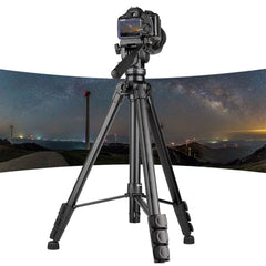 YUNTENG VCT-999 2m Aluminum Tripod Mount with Fluid Drag Damping Head, VCT-999