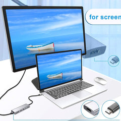 9-in-1 USB Type-C to HDMI+USB3.0x3+Type-C+PD+SD/TF+Audio HUB Adapter, HDMI+USB3.0x3+Type-C+PD+SD/TF+Audio to Type-C