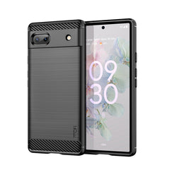 MOFI Gentleness Brushed Carbon Fiber Soft TPU Case, For LG K22 / K22 Plus, For LG K42, For LG K52 / K62 / K62+ / Q52 / Q62, For LG K92, For Google Pixel 6A, For Motorola Moto G51  5G
