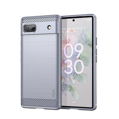 MOFI Gentleness Brushed Carbon Fiber Soft TPU Case, For LG K22 / K22 Plus, For LG K42, For LG K52 / K62 / K62+ / Q52 / Q62, For LG K92, For Google Pixel 6A, For Motorola Moto G51  5G