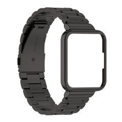 2 in 1 Three-bead Metal Strap with Watch Frame, For Xiaomi Redmi Watch 2, For Xiaomi Redmi Watch2 Lite International Version