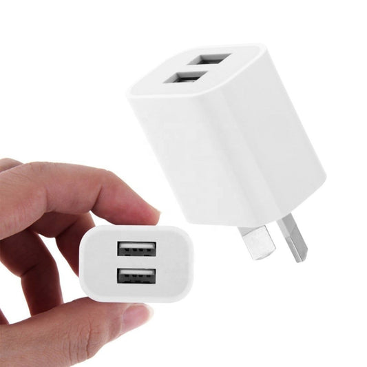 Mini Dual Port USB Charger with USB to Micro USB Data Cable, AU Plug, AU Plug + Micro USB Cable