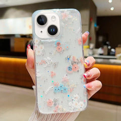Fresh Small Floral Epoxy TPU Phone Case