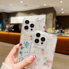 Fresh Small Floral Epoxy TPU Phone Case