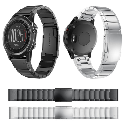 26mm Tortoise Shell Stainless Steel Watch Band, For Garmin Fenix 3, For Garmin Fenix 3 HR, For Garmin Descent MK 2, For Garmin Descent MK 2i