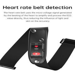 E600 1.47 inch Color Screen Smart Watch Silicone Strap Support Heart Rate Monitoring / Blood Pressure Monitoring