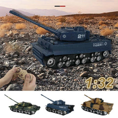 MoFun 369 Remote Control Tank 1:32 Four-way RC Vehicle, Blue, Green, Yellow