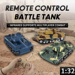 MoFun 369 Remote Control Tank 1:32 Four-way RC Vehicle, Blue, Green, Yellow