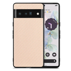 Carbon Fiber Texture Leather Back Cover Phone Case