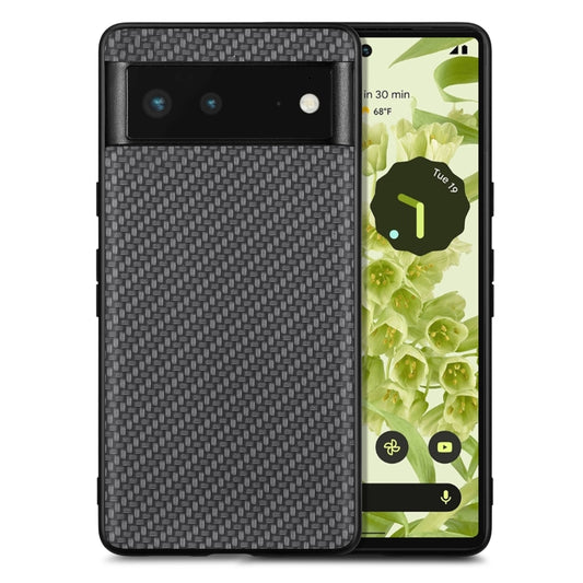 Carbon Fiber Texture Leather Back Cover Phone Case