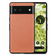 Carbon Fiber Texture Leather Back Cover Phone Case